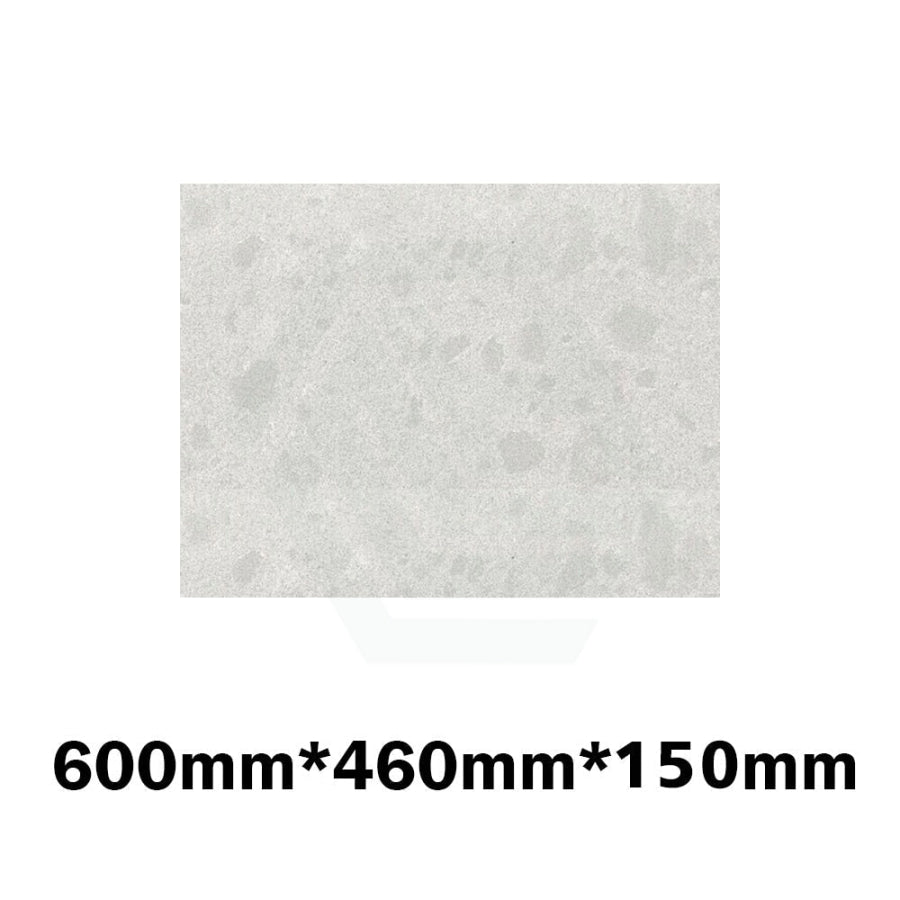 150Mm Thick Gloss White Canvas Stone Top For Above Counter Basins 450-1800Mm 600Mm X 460Mm Vanity