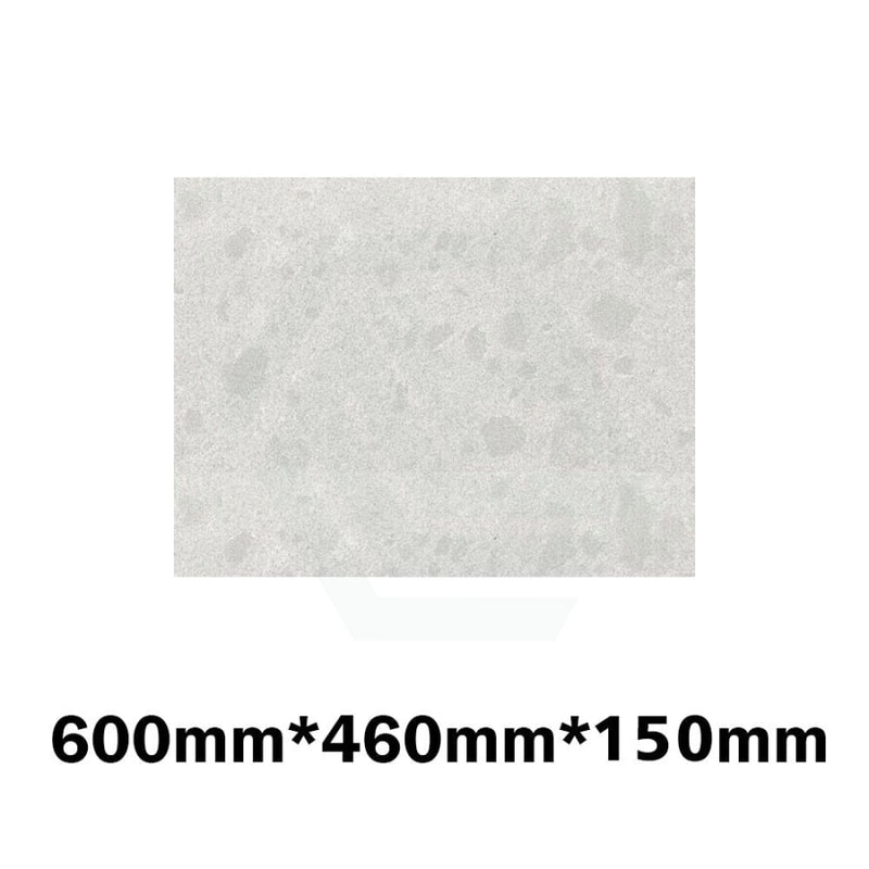 150Mm Thick Gloss White Canvas Stone Top For Above Counter Basins 450-1800Mm 600Mm X 460Mm Vanity