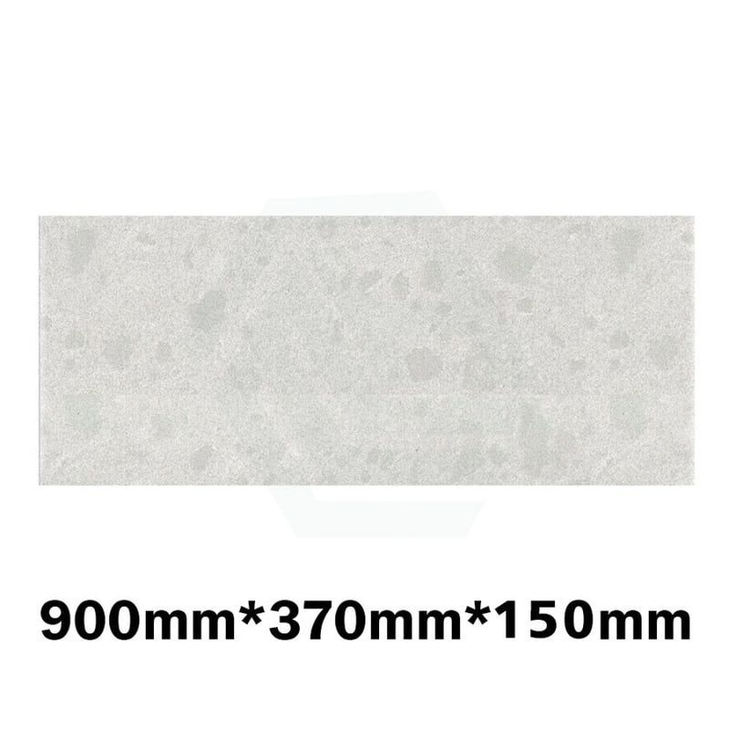 150Mm Thick Gloss White Canvas Stone Top For Above Counter Basins 450-1800Mm 900Mm X 370Mm Vanity