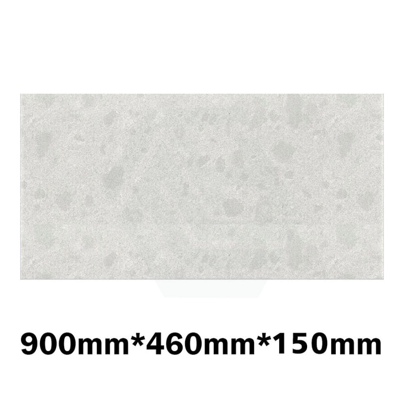 150Mm Thick Gloss White Canvas Stone Top For Above Counter Basins 450-1800Mm 900Mm X 460Mm Vanity