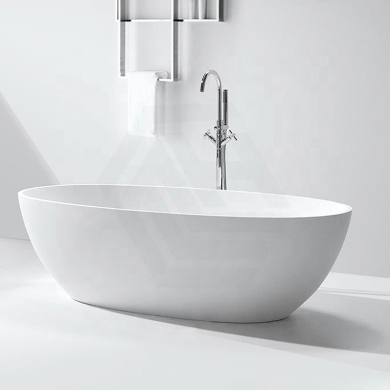 1730X1030X590Mm Lucia Oval Bathtub Freestanding Acrylic Gloss White No Overflow