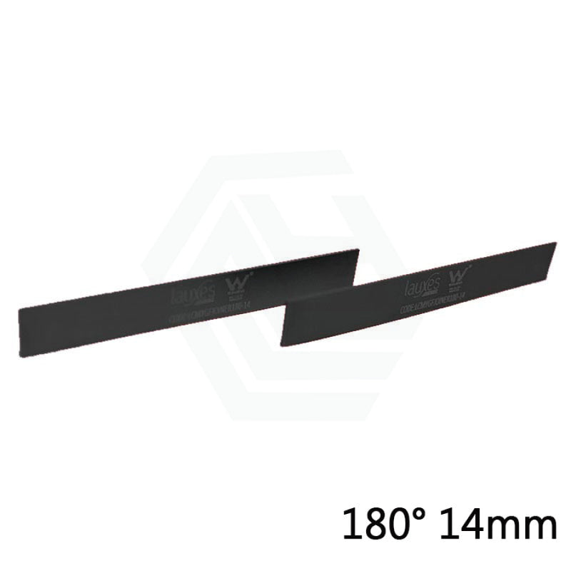 180-Degree Lauxes Midnight Black Pair Shower Grate Joiners 14/21/22/26/35Mm 180° 14Mm Joiner Drain