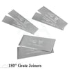 Shower Grate Joiners 180-degree Silver
