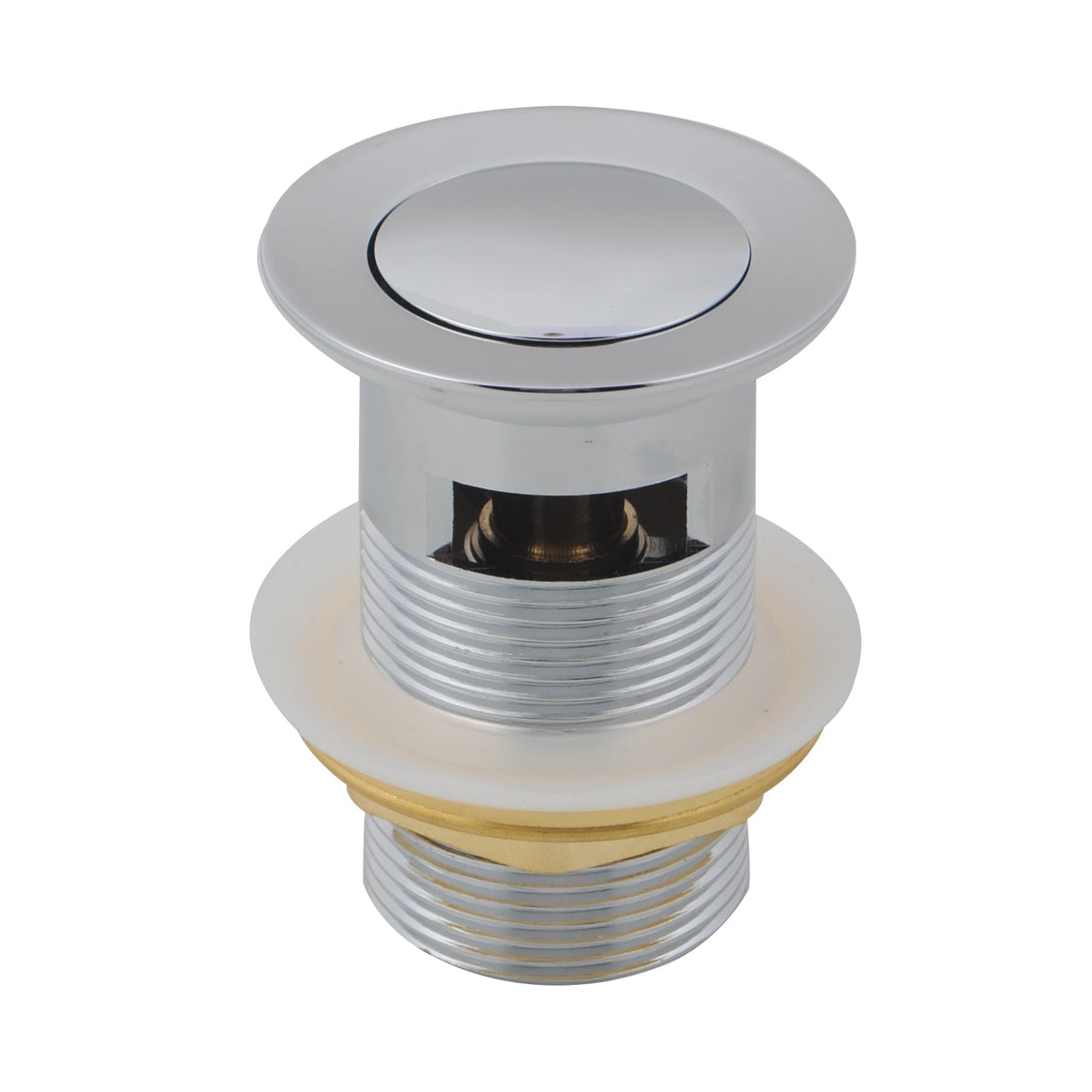 32/40Mm Solid Brass Basin Pop Up Waste With Overflow Chrome
