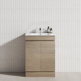 2-Door 600/750/900Mm Freestanding Bathroom Vanity With Kickboard Multi-Colour Cabinet Only Vanity
