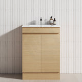 2-Door 600/750/900Mm Freestanding Bathroom Vanity With Kickboard Multi-Colour Cabinet Only Vanity
