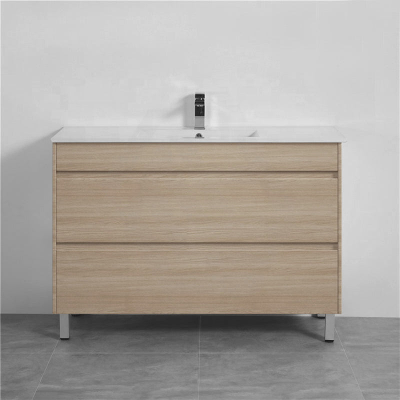 600/750/900/1200Mm 2-Drawer Freestanding Bathroom Vanity With Legs Multi-Colour Cabinet Only