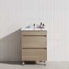 2-Drawer 600/750/900/1200Mm Freestanding Bathroom Vanity With Legs Multi-Colour Cabinet Only