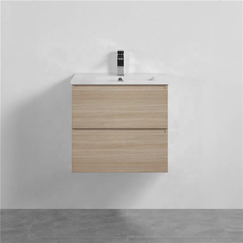 2-Drawer Wall Hung Bathroom Floating Vanity Single Bowl Multi-Colour Cabinet Only Vanities