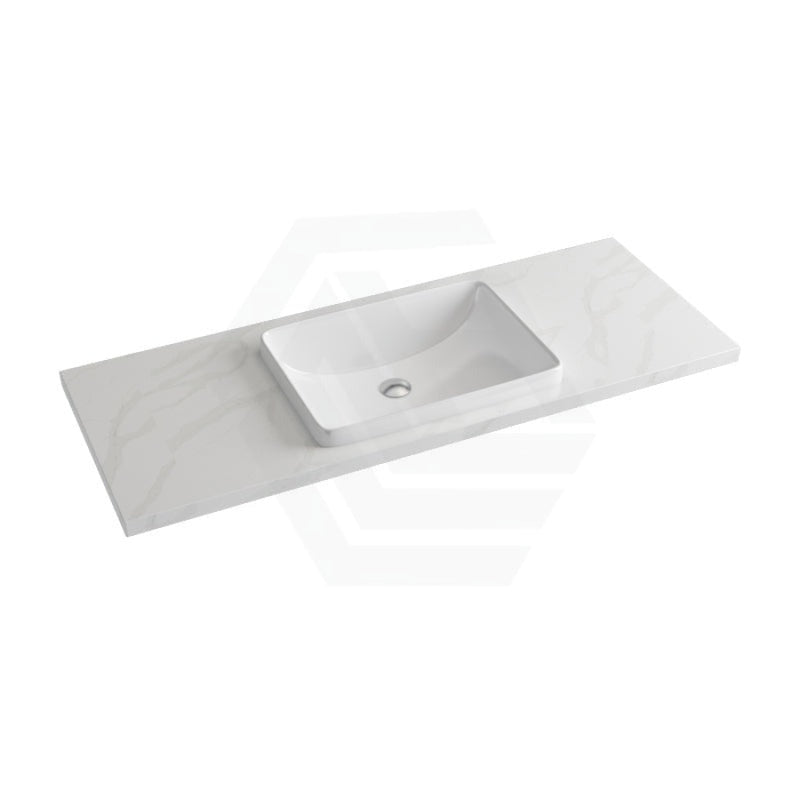 20/40/60Mm Dolce Tree Stone Top Calacatta Quartz With Inset Basin 600-1800Mm Vanity Tops