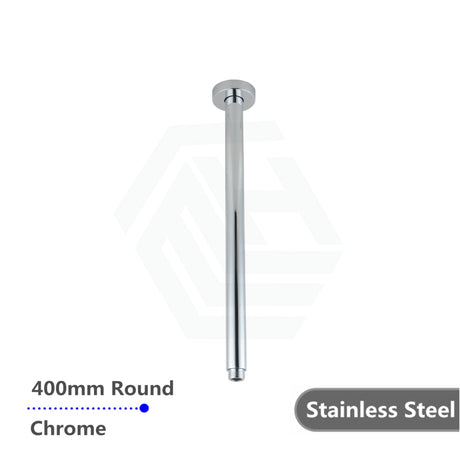200/300/400/600mm Round Ceiling Shower Arm Chrome 400mm