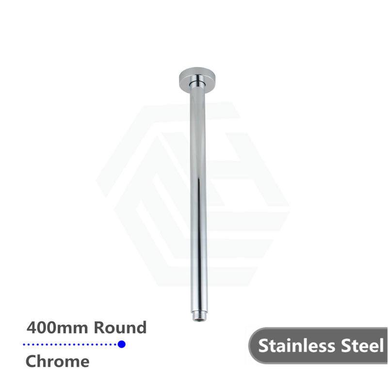 200/300/400/600Mm Round Ceiling Shower Arm Chrome 400Mm
