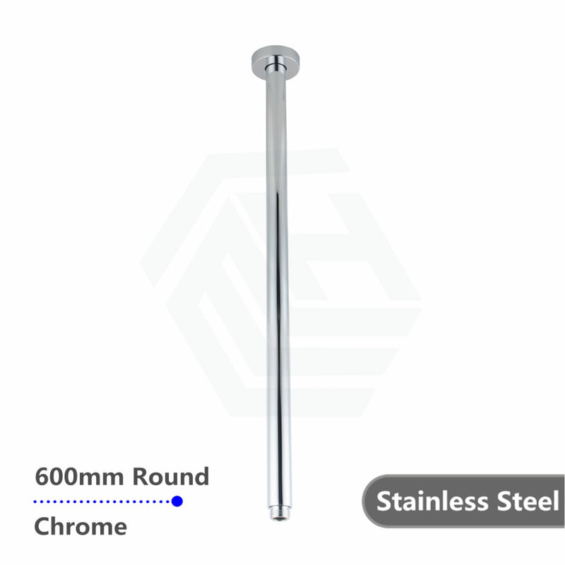 200/300/400/600Mm Round Ceiling Shower Arm Chrome 600Mm