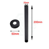 200/300/400/600mm Round Ceiling Shower Arm Matt Black 200mm