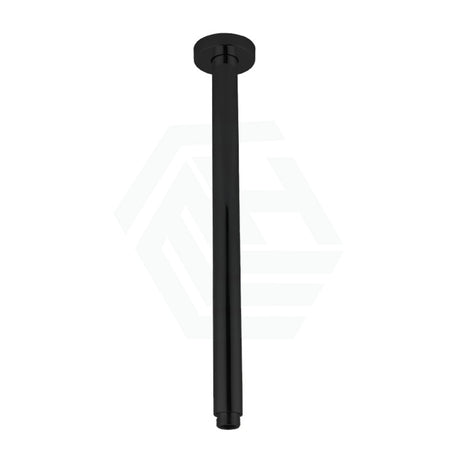 200/300/400/600mm Round Ceiling Shower Arm Matt Black 400mm