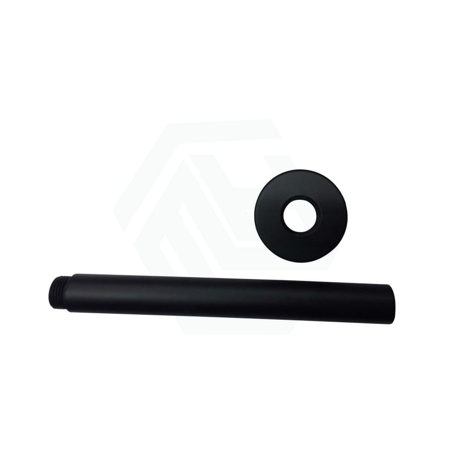 200/300/400/600mm Round Ceiling Shower Arm Matt Black