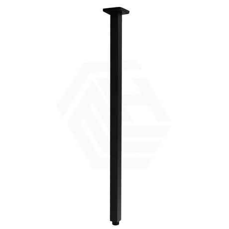 200/300/400/600mm Square Ceiling Shower Arm Matt Black 600mm