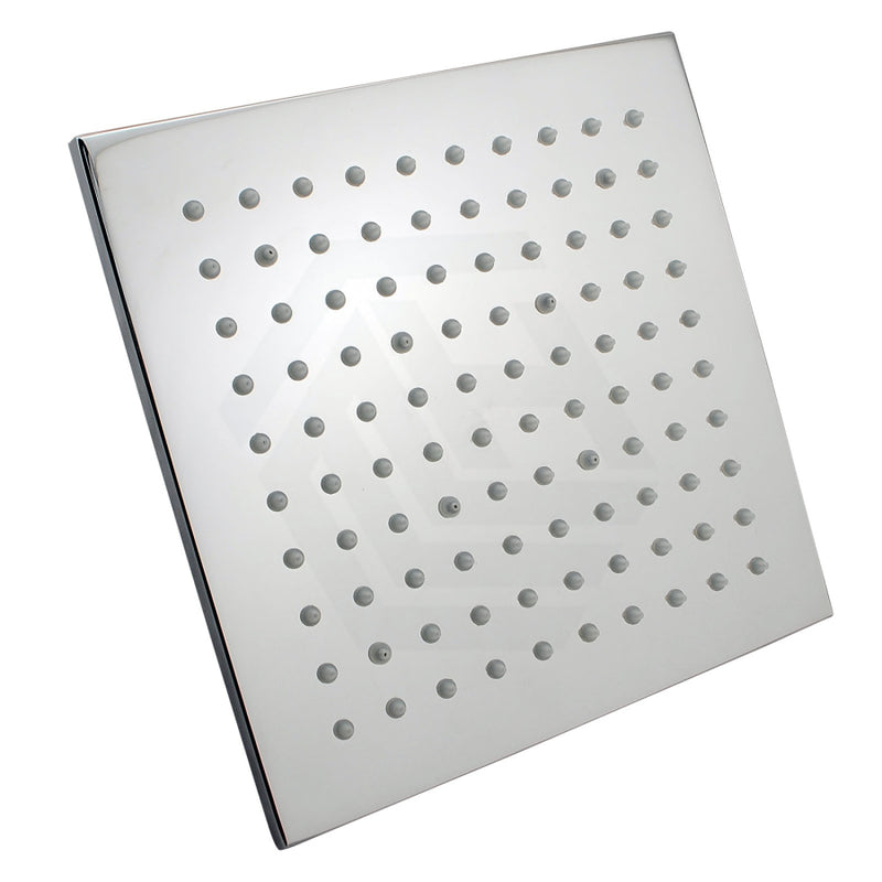 200Mm 8 Inch Solid Brass Square Chrome Led Rainfall Shower Head
