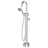 Eleanor Floor Mixer & Shower Chrome / Ceramic