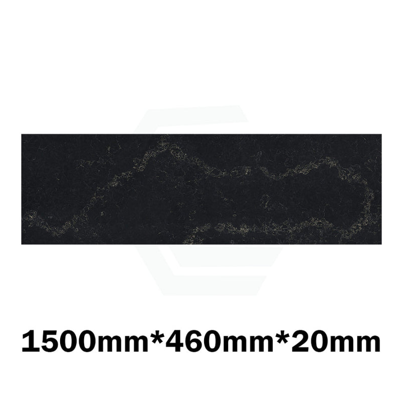 Gloss Black Swan Stone Top For Above Counter Basins 600/750/900/1200/1500/1800Mmx460X20Mm 1500Mm