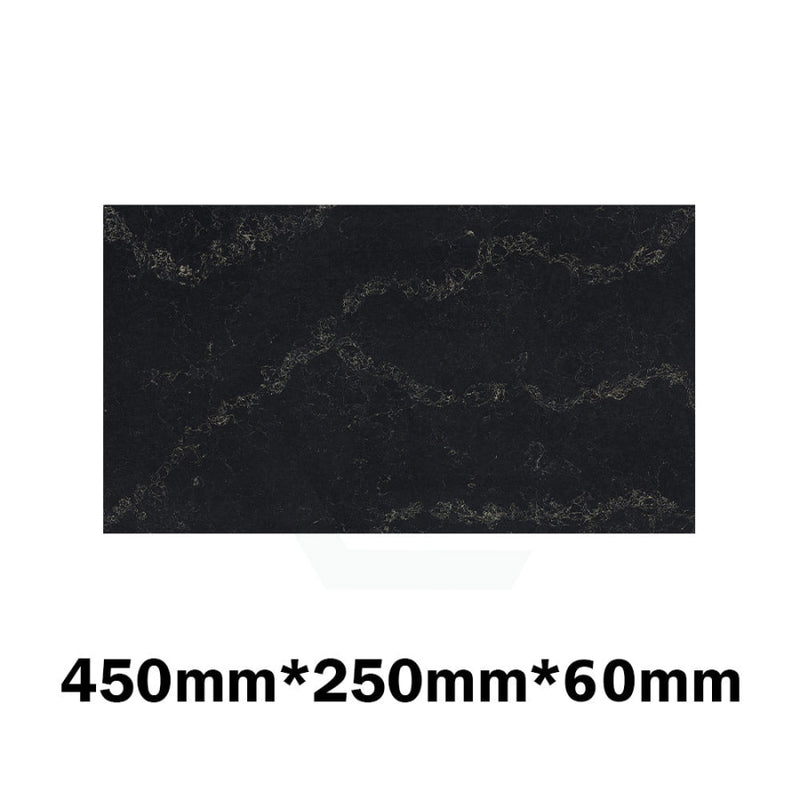 20Mm/40Mm/60Mm Thick Gloss Black Swan Stone Top For Above Counter Basins 450-1800Mm 450Mm X 250Mm /