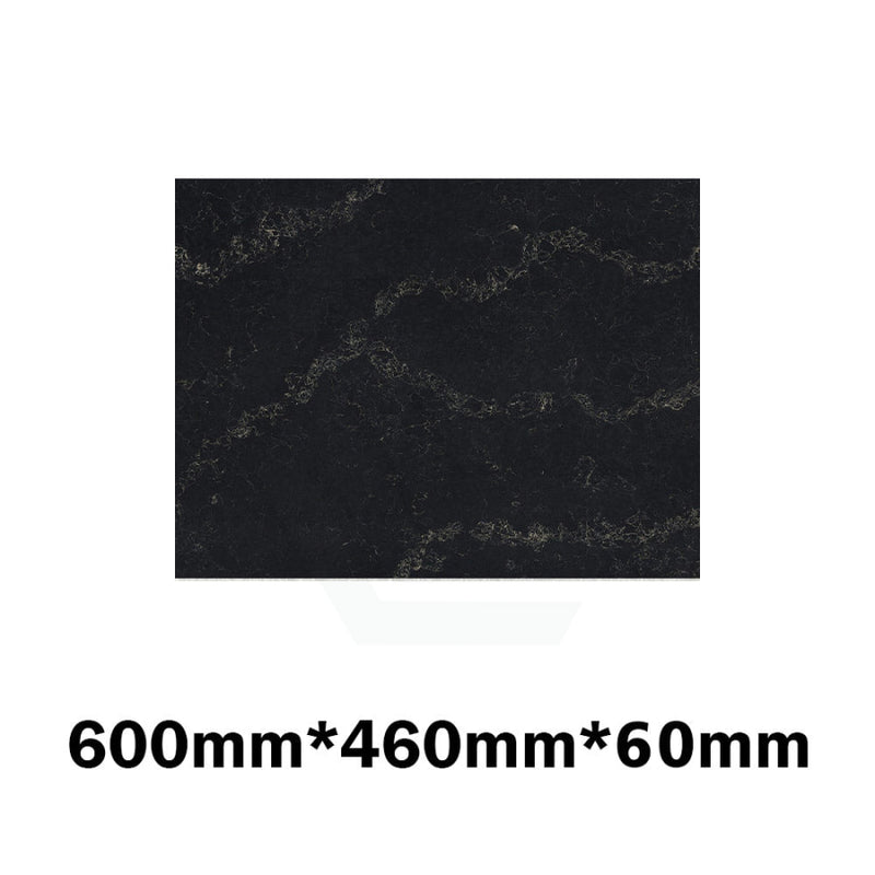 20Mm/40Mm/60Mm Thick Gloss Black Swan Stone Top For Above Counter Basins 450-1800Mm 600Mm X 460Mm /