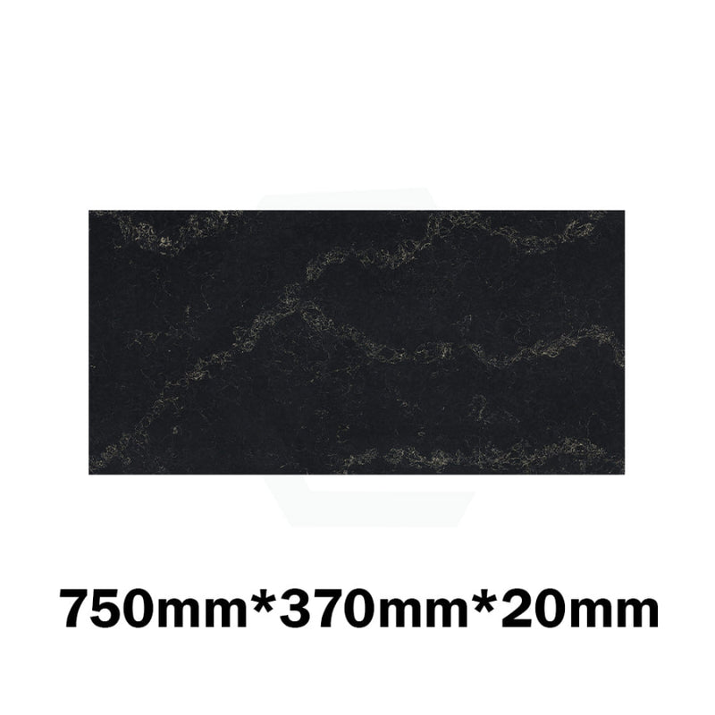20Mm/40Mm Thick Gloss Black Swan Stone Top For Above Counter Basins 450-1800Mm Vanity Tops