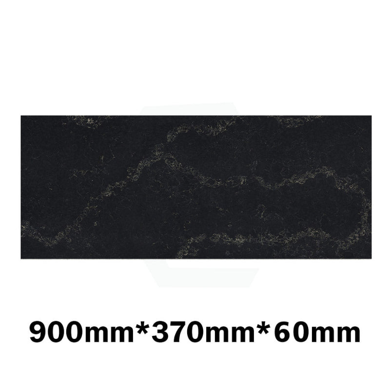 20Mm/40Mm/60Mm Thick Gloss Black Swan Stone Top For Above Counter Basins 450-1800Mm 900Mm X 370Mm /
