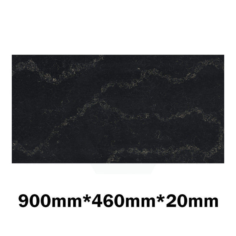 Gloss Black Swan Stone Top For Above Counter Basins 600/750/900/1200/1500/1800Mmx460X20Mm 900Mm