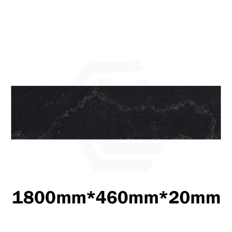 Gloss Black Swan Stone Top For Above Counter Basins 600/750/900/1200/1500/1800Mmx460X20Mm 1800Mm
