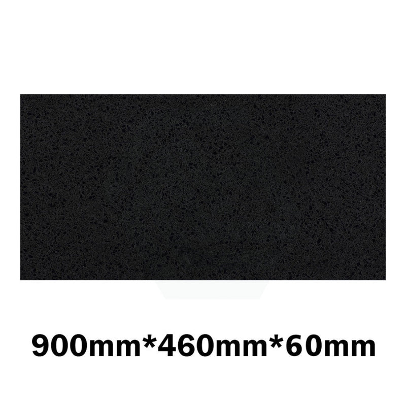 20Mm/40Mm/60Mm Thick Gloss Ink Black Stone Top For Above Counter Basins 450-1800Mm 900Mm X 460Mm /