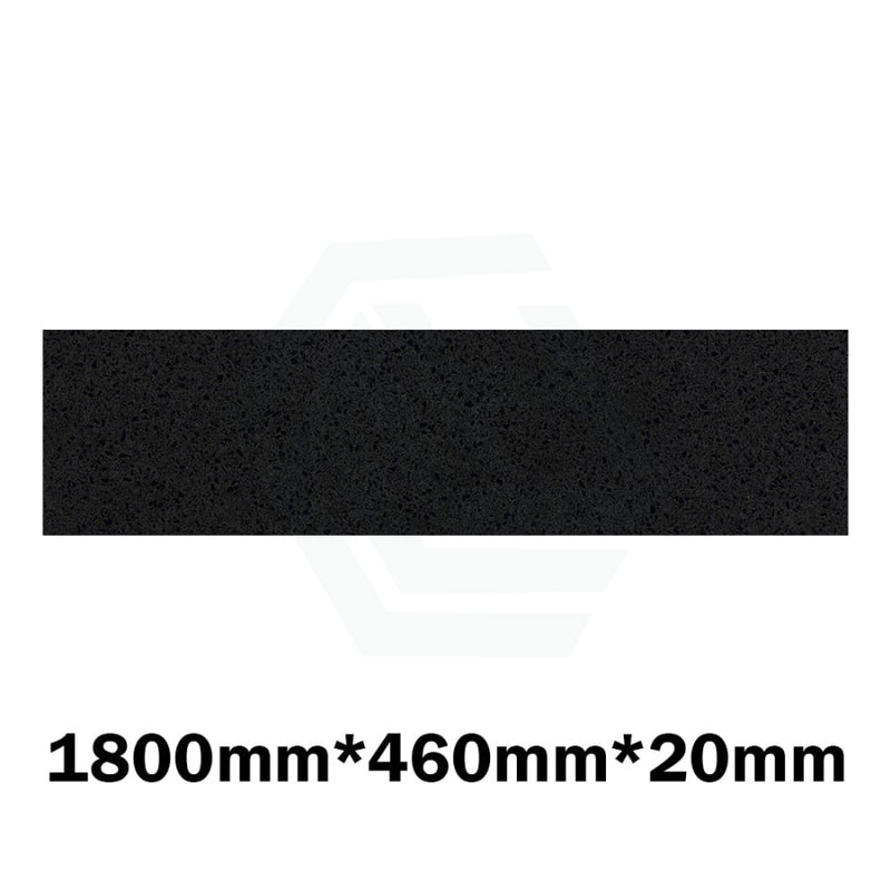 Gloss Ink Black Stone Top For Above Counter Basins 600/750/900/1200/1500/1800Mmx460X20Mm 1800Mm