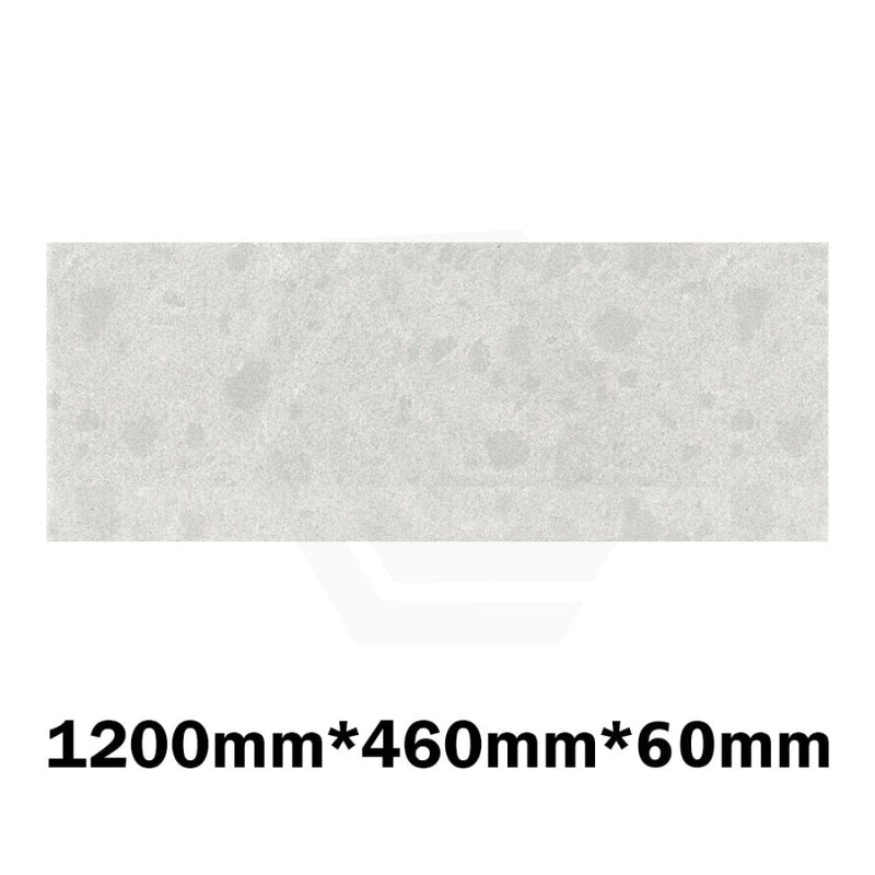 20Mm/40Mm/60Mm Thick Gloss White Canvas Stone Top For Above Counter Basins 450-1800Mm 1200Mm X 460Mm