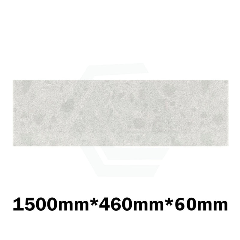 20Mm/40Mm/60Mm Thick Gloss White Canvas Stone Top For Above Counter Basins 450-1800Mm 1500Mm X 460Mm