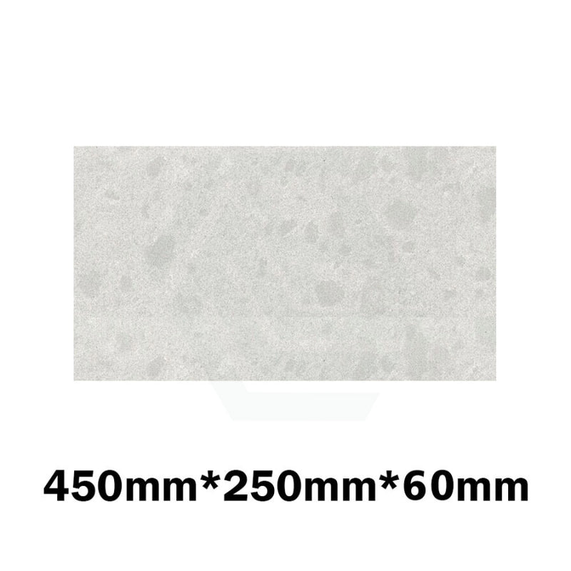 20Mm/40Mm/60Mm Thick Gloss White Canvas Stone Top For Above Counter Basins 450-1800Mm 450Mm X 250Mm