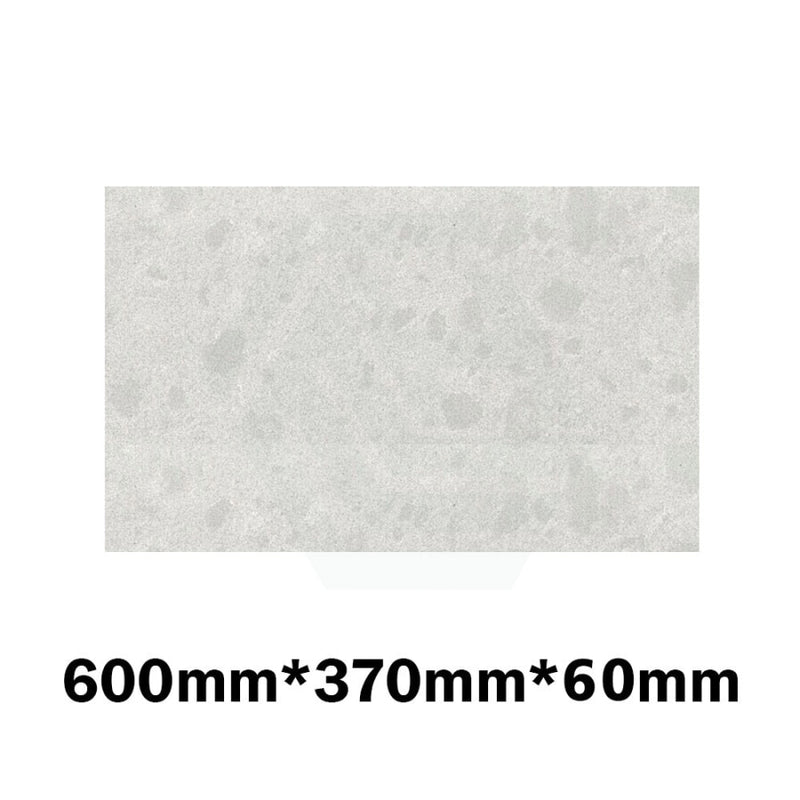20Mm/40Mm/60Mm Thick Gloss White Canvas Stone Top For Above Counter Basins 450-1800Mm 600Mm X 370Mm