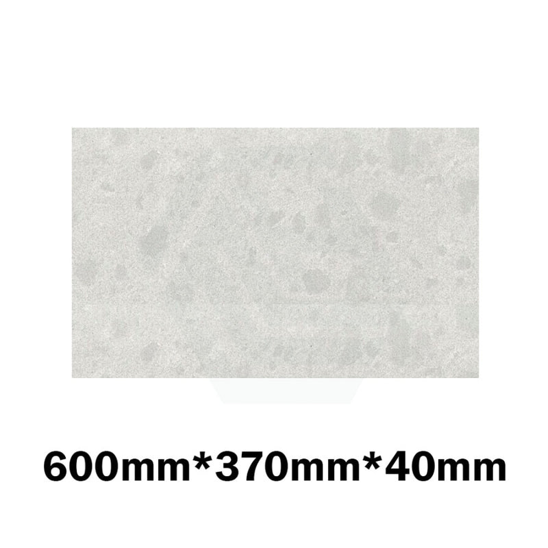 20Mm/40Mm Thick Gloss White Canvas Stone Top For Above Counter Basins 450-1800Mm 600Mm X 370Mm /
