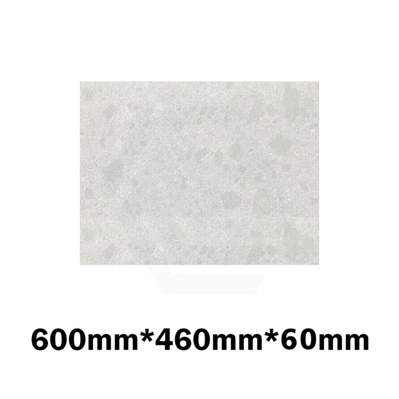 20Mm/40Mm/60Mm Thick Gloss White Canvas Stone Top For Above Counter Basins 450-1800Mm 600Mm X 460Mm