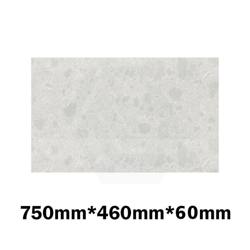 20Mm/40Mm/60Mm Thick Gloss White Canvas Stone Top For Above Counter Basins 450-1800Mm 750Mm X 460Mm
