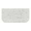 20/40Mm Curved Edge Stone Top For Above Counter Basins Gloss White Canvas 600-1500Mm Vanity Tops