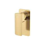 Fienza Tono Brass Wall Mixer Rectangular Plate Gun Metal/Urban Brass