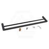 Esperia 600/800Mm Black Double Towel Rail Stainless Steel 304 Wall Mounted Bathroom Products