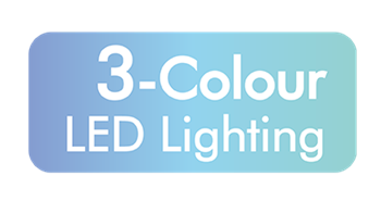 3 colour LED shower head bathroom