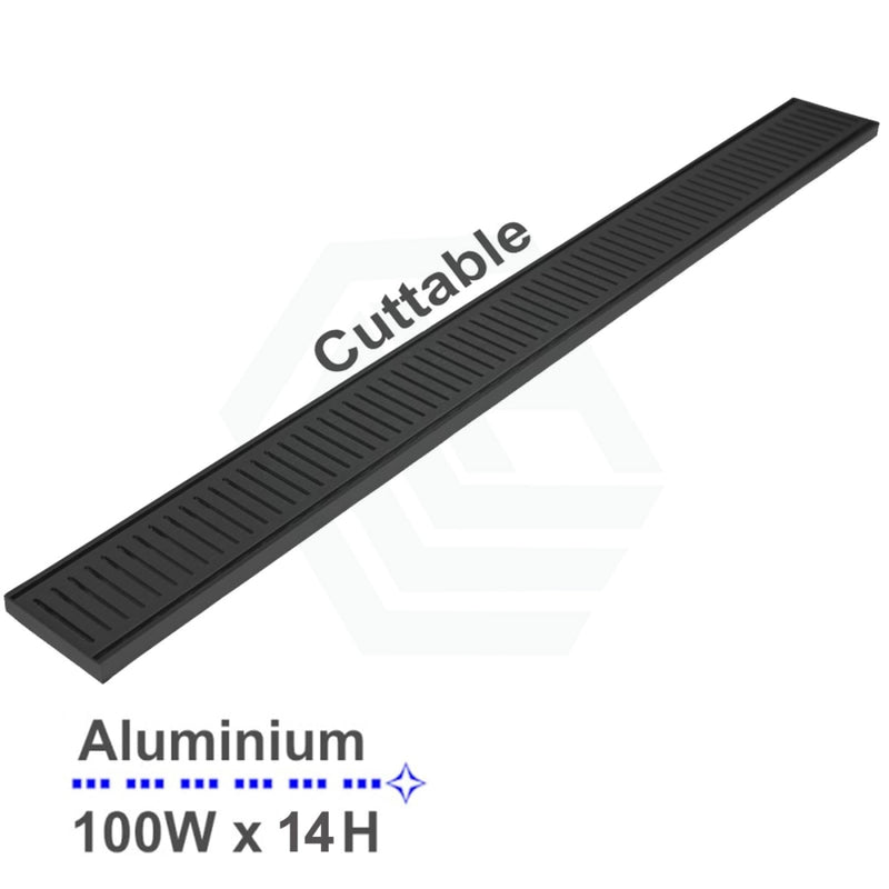 Aluminium Floor Grate Next Generation 14 3000mm Black