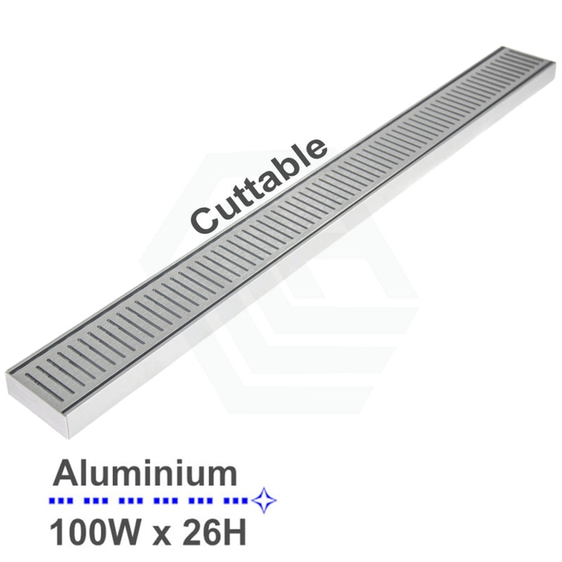 Aluminium Floor Grate Next Generation 26 3900mm Silver