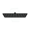 300Mm 12 Inch Stainless Steel 304 Black Surface Super-Slim Square Rainfall Shower Head Heads