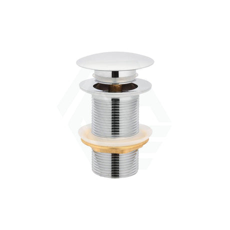 32/40Mm Bathroom Chrome Mushroom Solid Brass Basin Pop Up Waste No Overflow Wastes