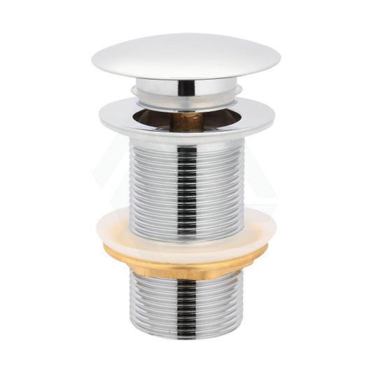 Pop Up Waste With Adapter No Overflow Mushroom Chrome