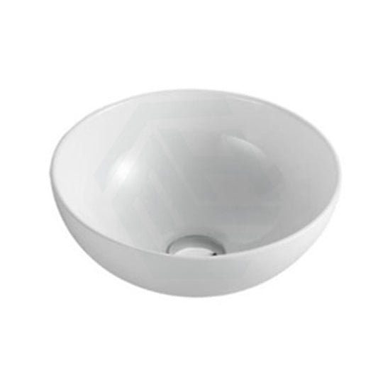 320X320X130Mm Round Gloss White Ceramic Above Counter Wash Basin