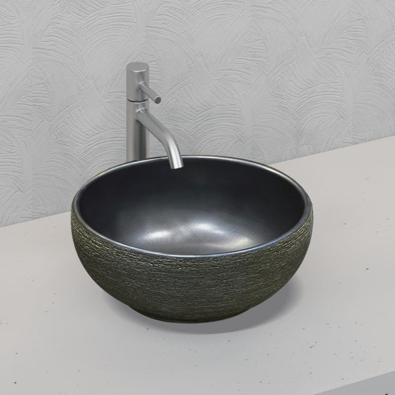Above Counter Porcelain Basin Round